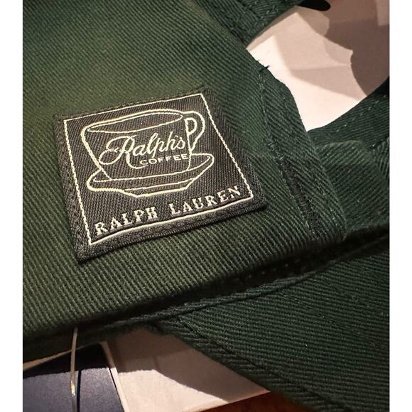 Polo Ralph Lauren Hat Green Ralph's Coffee New York Ball Cap Baseball Hat - Picture 6 of 13